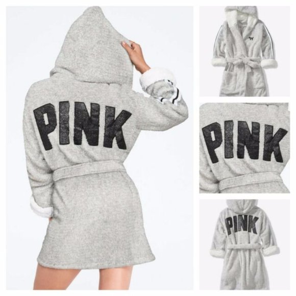 PINK VICTORIA SECRET Sherpa Lined Marshmallow Robe